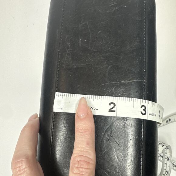 Brighton Leopard Print Leather Hobo Shoulder Bag Silver Hardware Braided Y2K - Picture 16 of 16